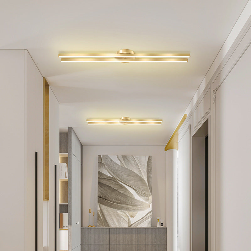Minimalist Iron Aluminum Geometric Ceiling Light