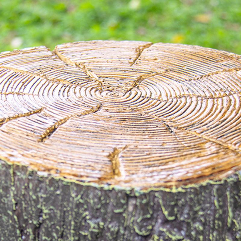 Contemporary Resin Tree Stump Outdoor Landscape Light