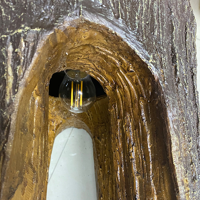 Contemporary Resin Tree Stump Outdoor Landscape Light
