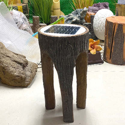 Contemporary Resin Tree Stump Outdoor Landscape Light