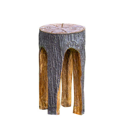 Contemporary Resin Tree Stump Outdoor Landscape Light