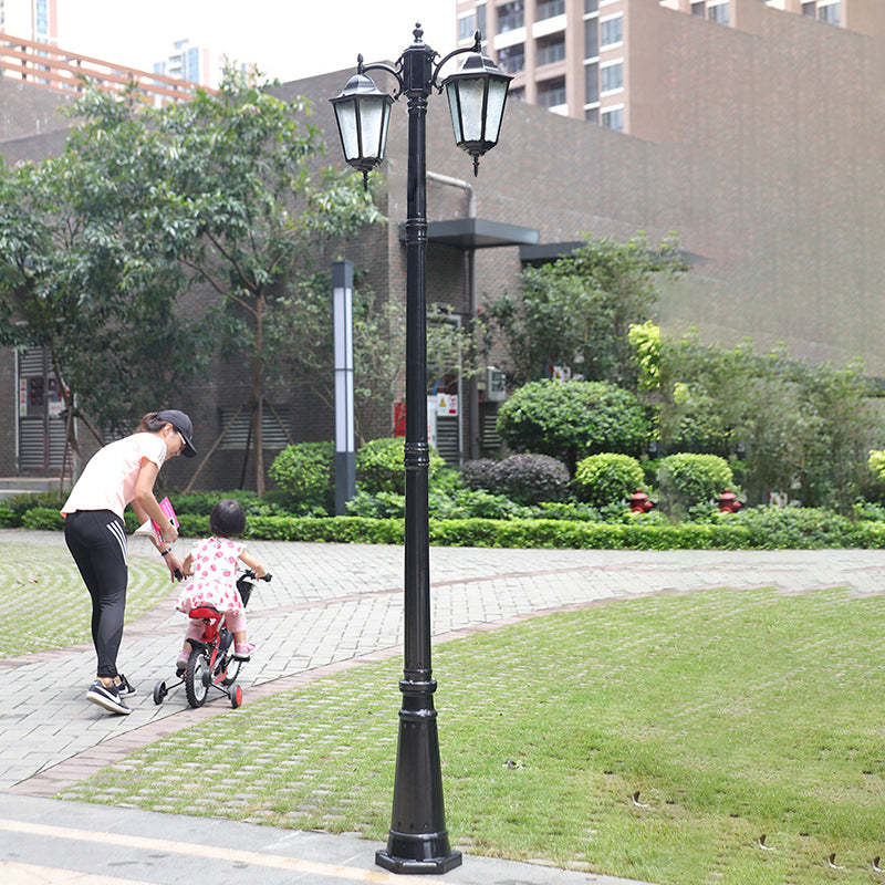 European Aluminum Lantern-Style Outdoor