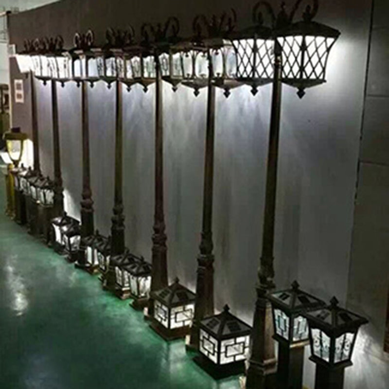 European Aluminum Lantern-Style Outdoor