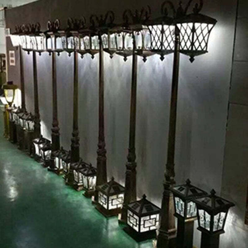 European Aluminum Lantern-Style Outdoor