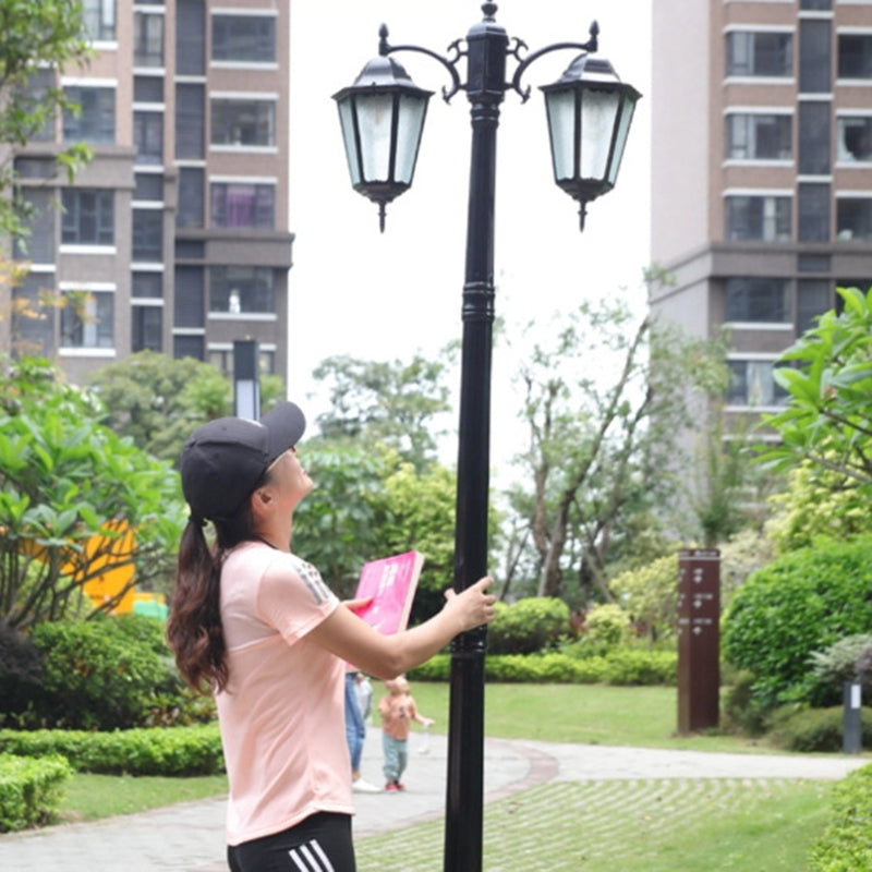 European Aluminum Lantern-Style Outdoor