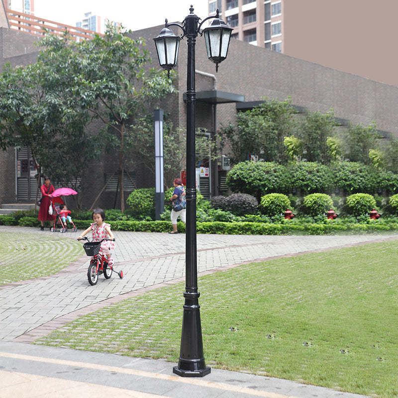 European Aluminum Lantern-Style Outdoor