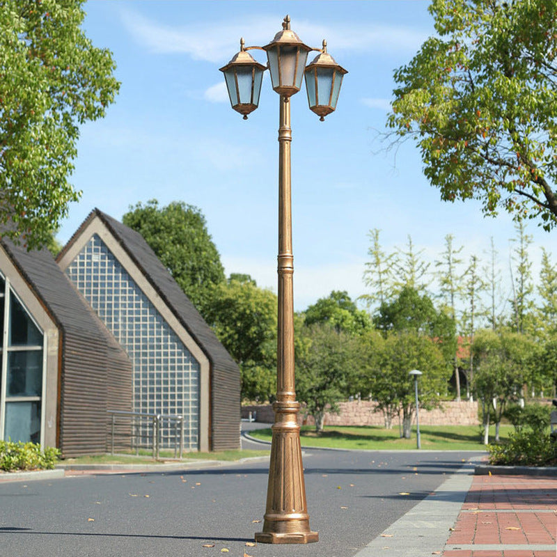 European Aluminum Lantern-Style Outdoor