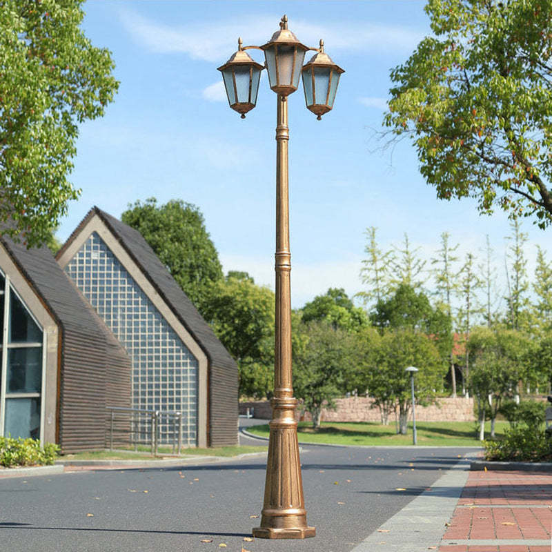 European Aluminum Lantern-Style Outdoor