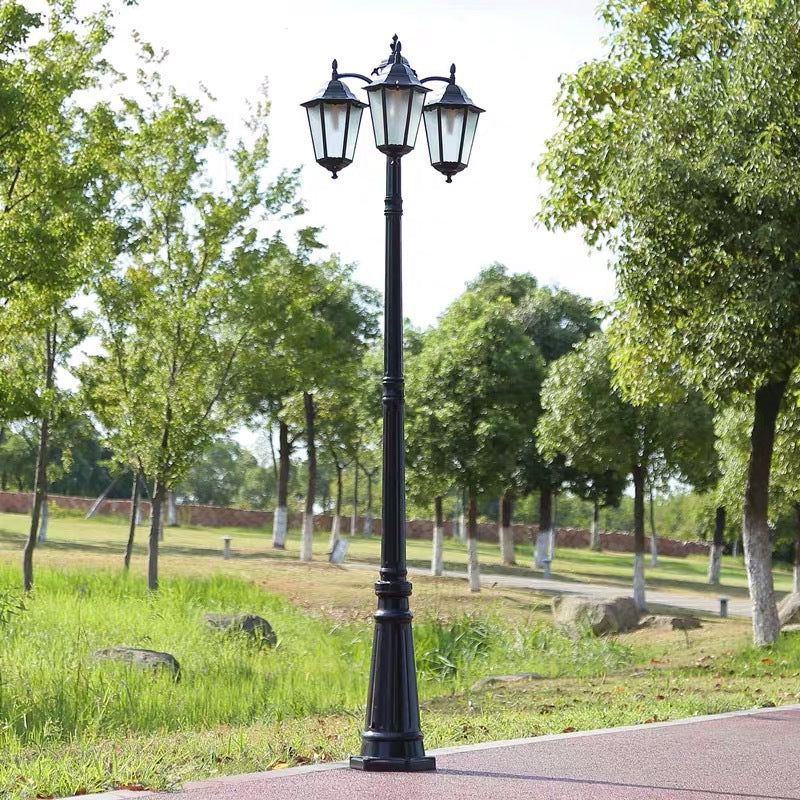 European Aluminum Lantern-Style Outdoor