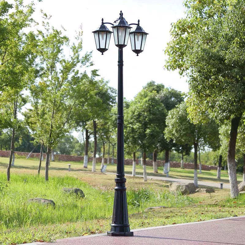 European Aluminum Lantern-Style Outdoor