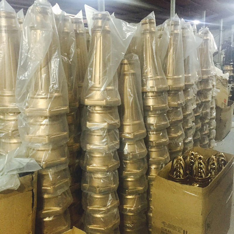European Aluminum Lantern-Style Outdoor