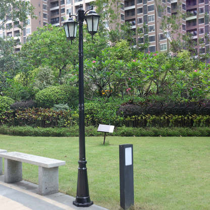 European Aluminum Lantern-Style Outdoor