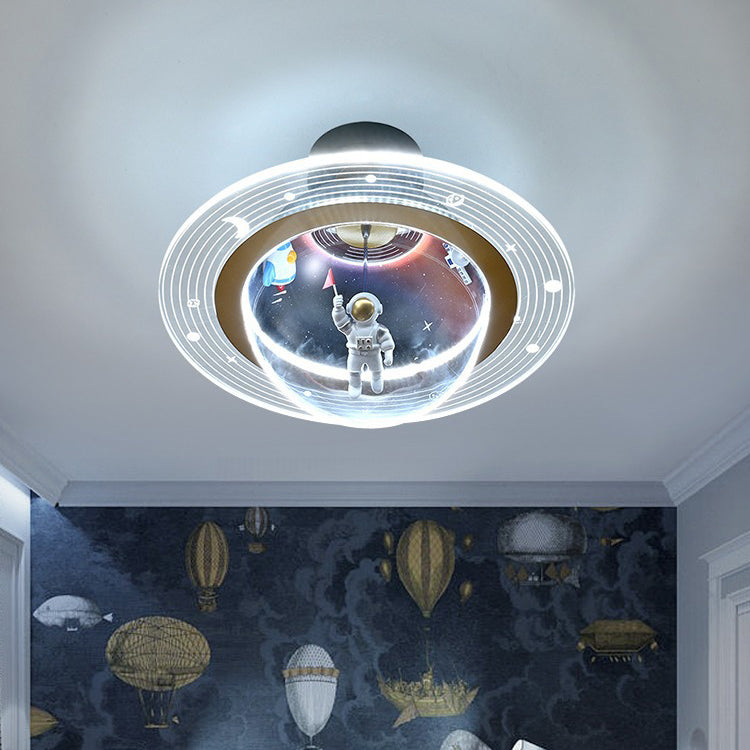 Contemporary Kids Iron Resin Ceiling Light