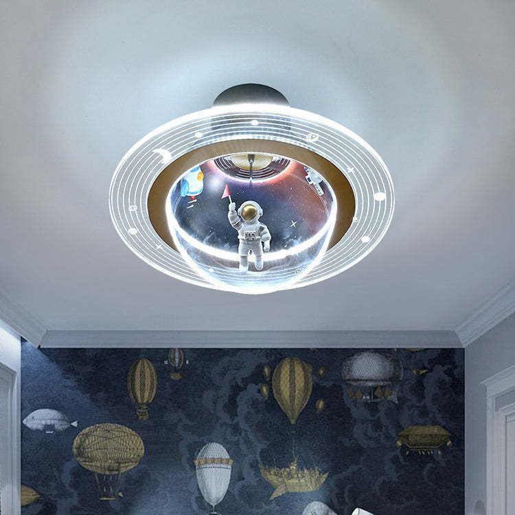Contemporary Kids Iron Resin Ceiling Light