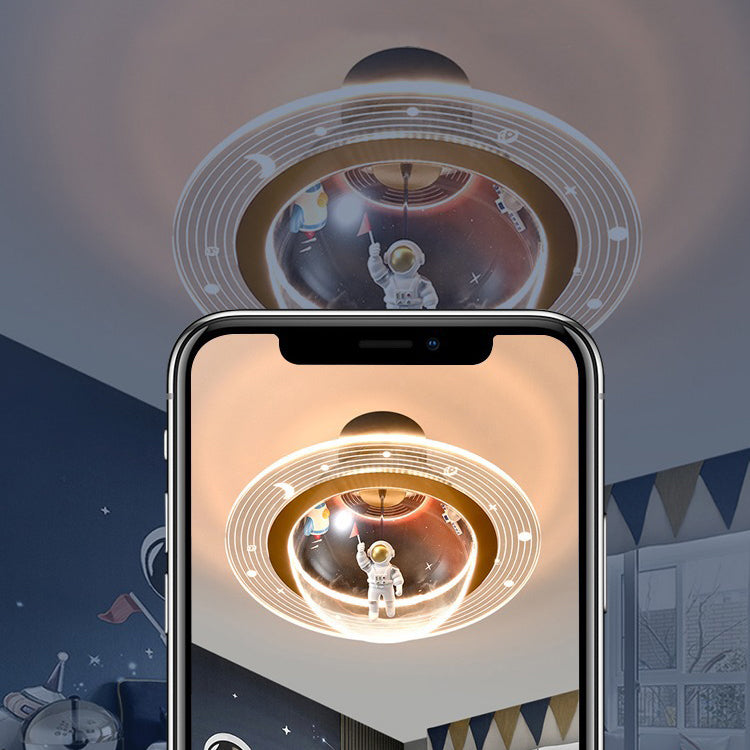 Contemporary Kids Iron Resin Ceiling Light