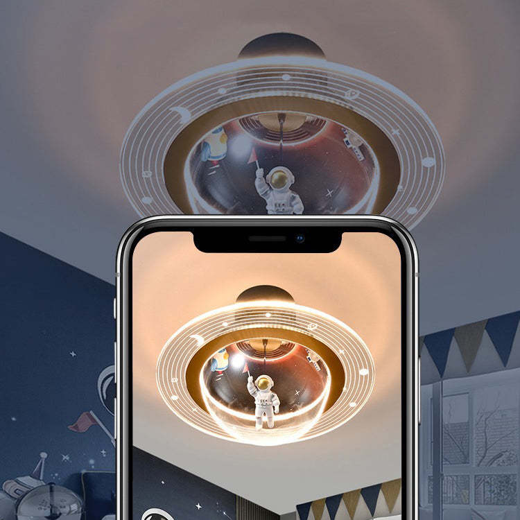 Contemporary Kids Iron Resin Ceiling Light