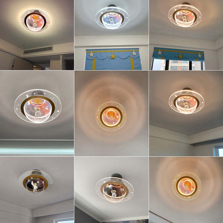 Contemporary Kids Iron Resin Ceiling Light
