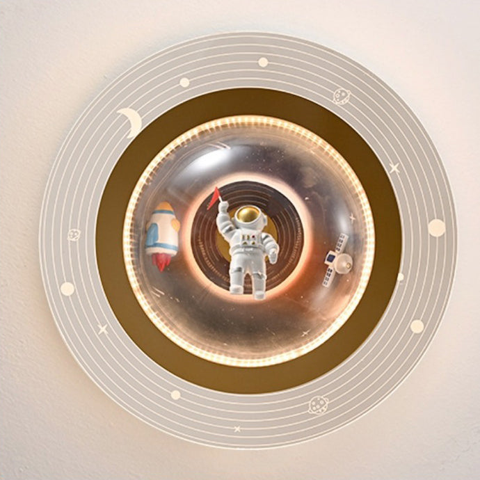 Contemporary Kids Iron Resin Ceiling Light