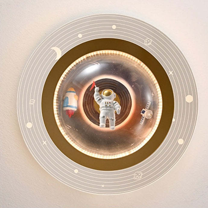 Contemporary Kids Iron Resin Ceiling Light