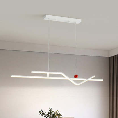 Minimalist Metal Aluminum Chandelier — Small - B / Infinitely Dimmable / White - 220V-240V For UK/AU