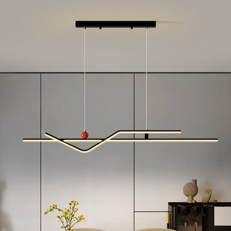Minimalist Metal Aluminum Chandelier — Small - B / Infinitely Dimmable / White - 110V-120V For US/CA