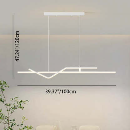 Minimalist Metal Aluminum Chandelier — Small - B / Infinitely Dimmable / Black - 220V-240V For UK/AU