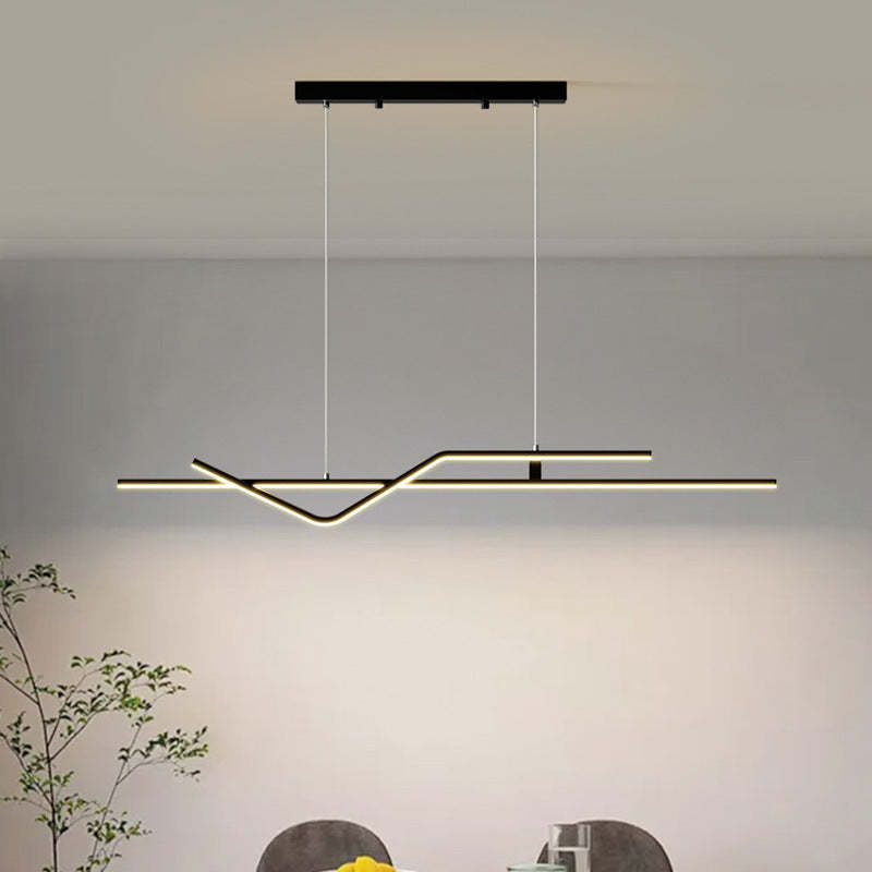 Minimalist Metal Aluminum Chandelier