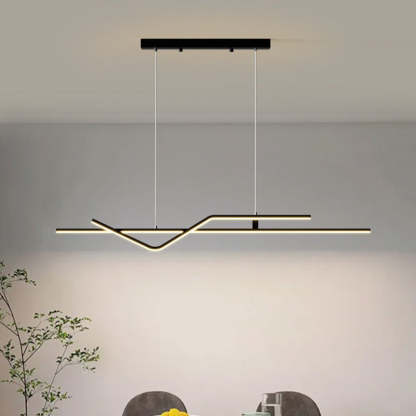 Minimalist Metal Aluminum Chandelier — Small - A / Infinitely Dimmable / Black - 110V-120V For US/CA