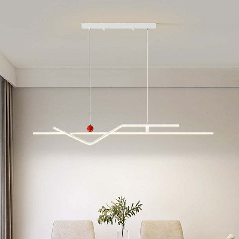 Minimalist Metal Aluminum Chandelier — Small - A / Infinitely Dimmable / White - 110V-120V For US/CA