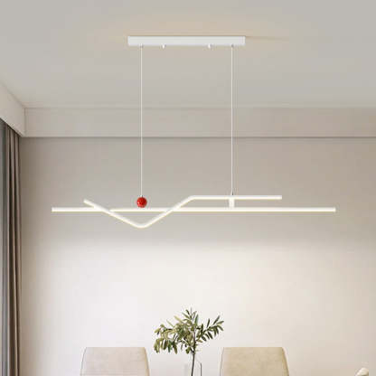 Minimalist Metal Aluminum Chandelier — Small - A / Infinitely Dimmable / White - 110V-120V For US/CA