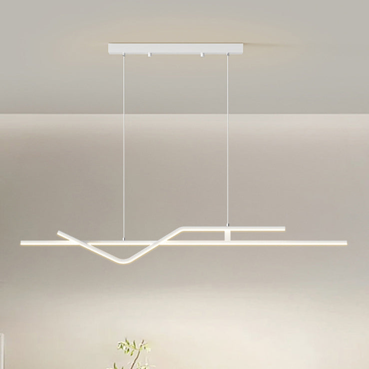 Minimalist Metal Aluminum Chandelier — Large - B / Infinitely Dimmable / White - 110V-120V For US/CA