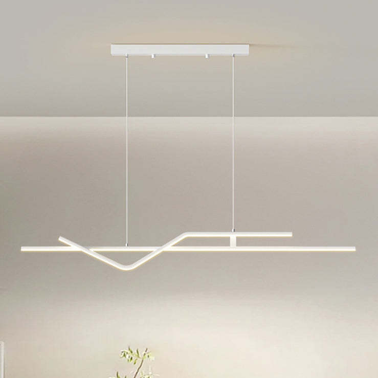 Minimalist Metal Aluminum Chandelier — Large - B / Infinitely Dimmable / White - 110V-120V For US/CA