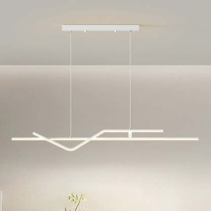 Minimalist Metal Aluminum Chandelier — Large - B / Infinitely Dimmable / White - 110V-120V For US/CA