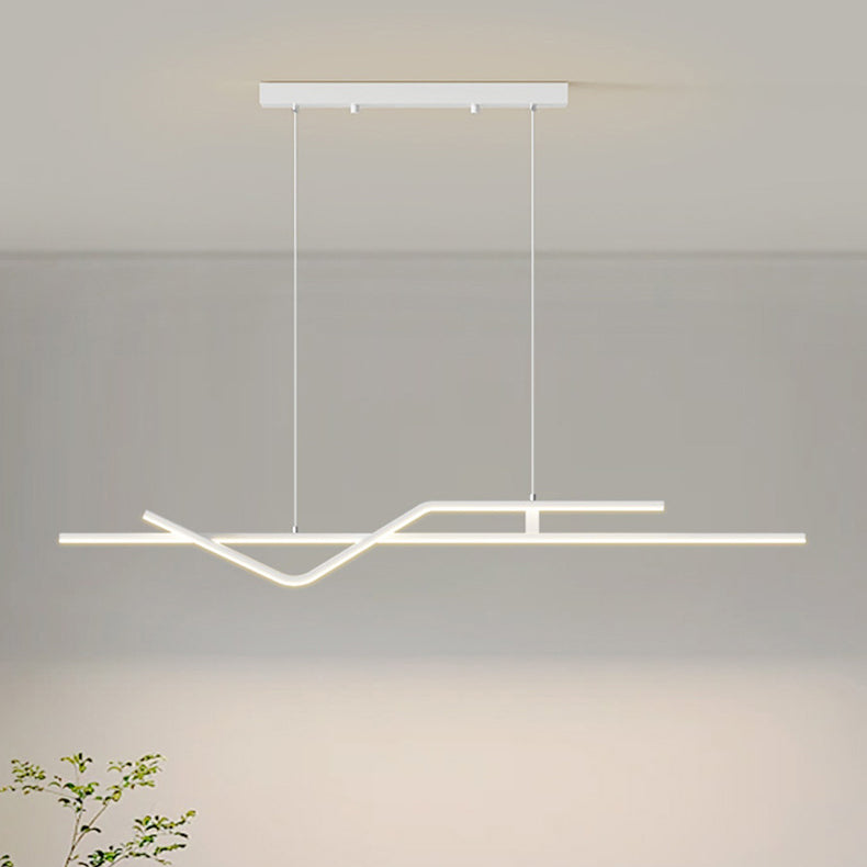 Minimalist Metal Aluminum Chandelier — Large - B / Infinitely Dimmable / White - 220V-240V For UK/AU