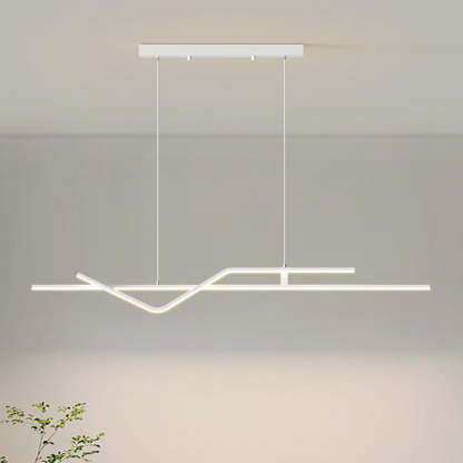 Minimalist Metal Aluminum Chandelier — Large - B / Infinitely Dimmable / White - 220V-240V For UK/AU