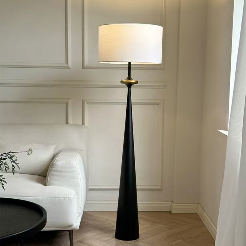 Nordic Fabric Iron Column Floor Lamp