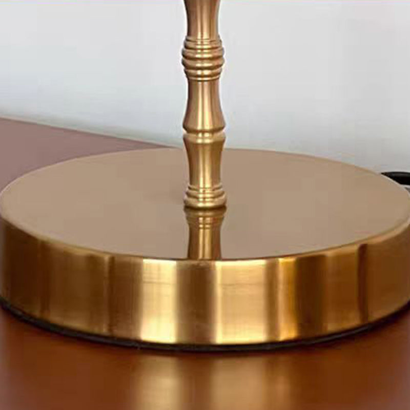Chinese Fabric Copper Table Lamp