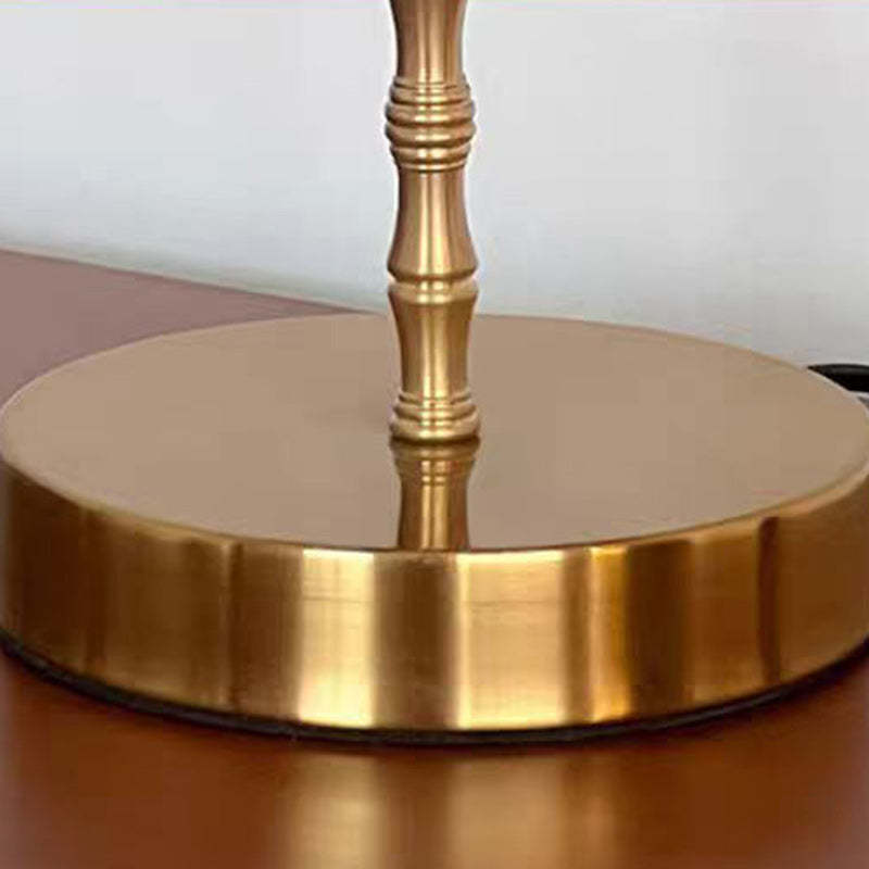Chinese Fabric Copper Table Lamp