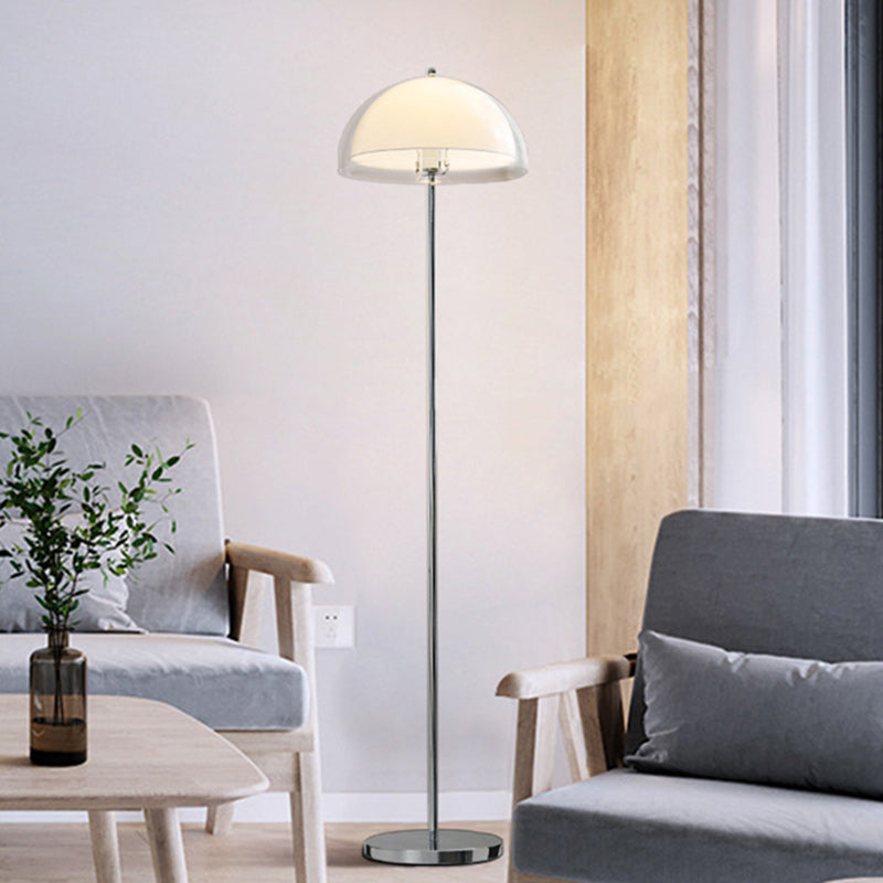 Nordic Iron Acrylic Dome Floor Lamp
