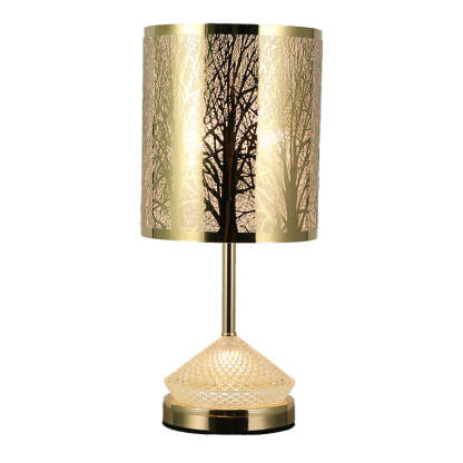 Transitional Stainless Steel LED Table Lamp