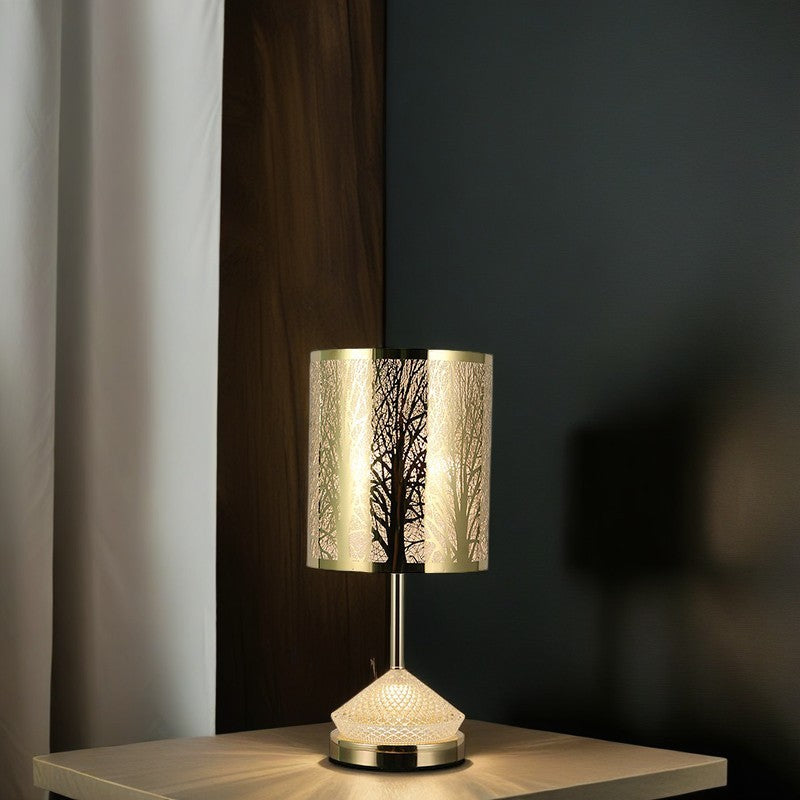 Transitional Stainless Steel LED Table Lamp — Roman / Warm Light(3000K) / 110V-120V For US/CA