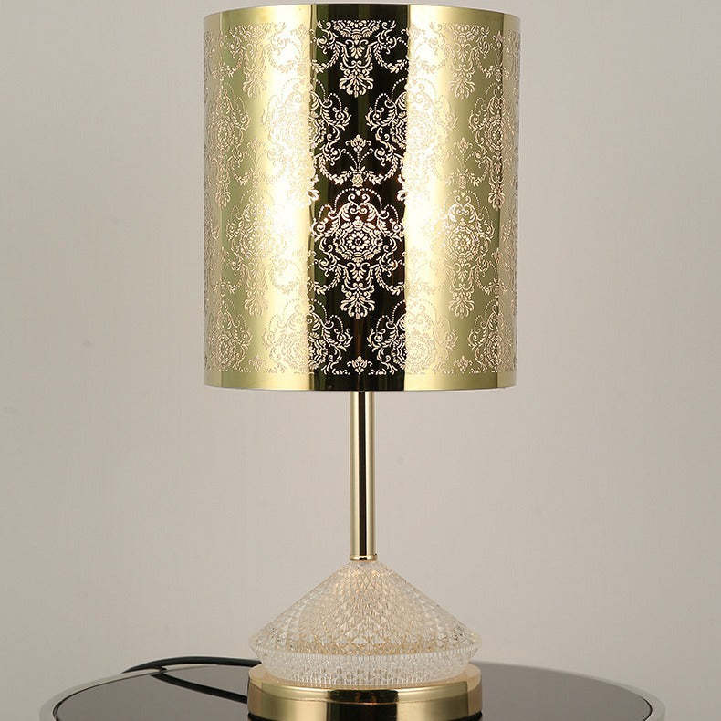 Transitional Stainless Steel LED Table Lamp
