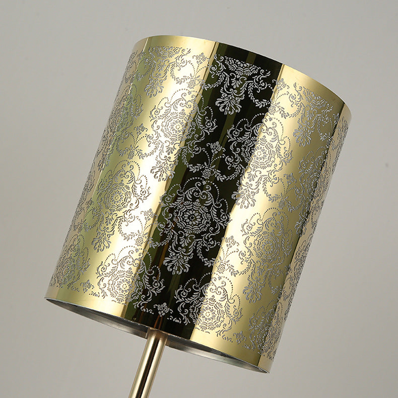 Transitional Stainless Steel LED Table Lamp