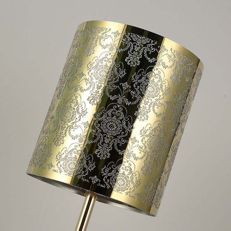 Transitional Stainless Steel LED Table Lamp