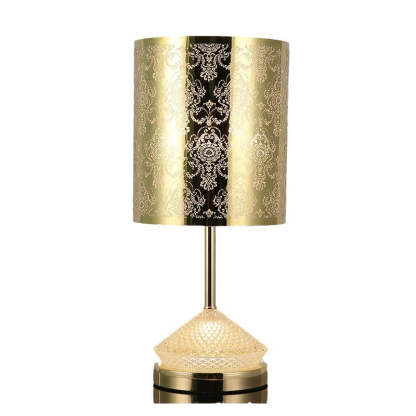 Transitional Stainless Steel LED Table Lamp