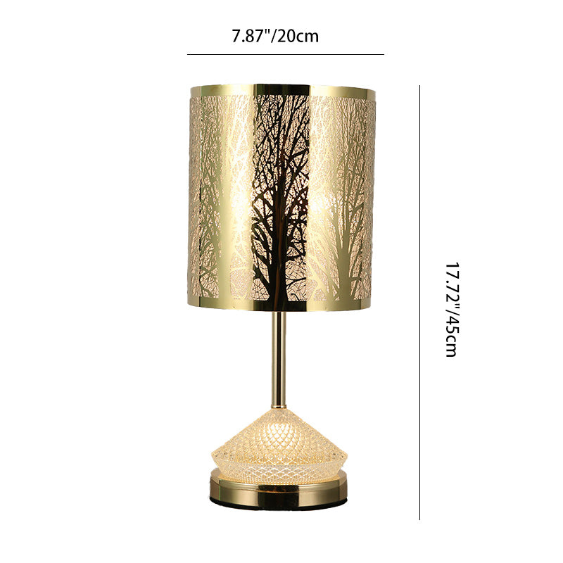 Transitional Stainless Steel LED Table Lamp