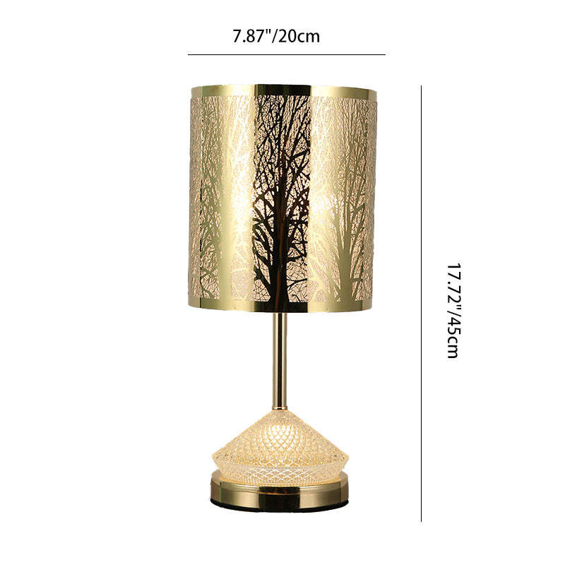 Transitional Stainless Steel LED Table Lamp