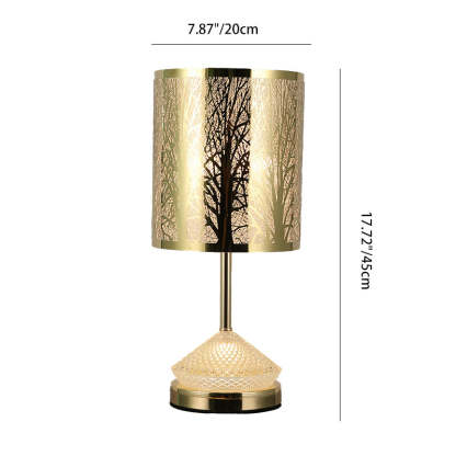 Transitional Stainless Steel LED Table Lamp