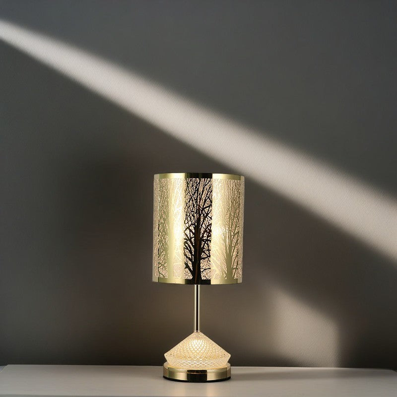 Transitional Stainless Steel LED Table Lamp — Roman / Warm Light(3000K) / 220V-240V For UK/AU