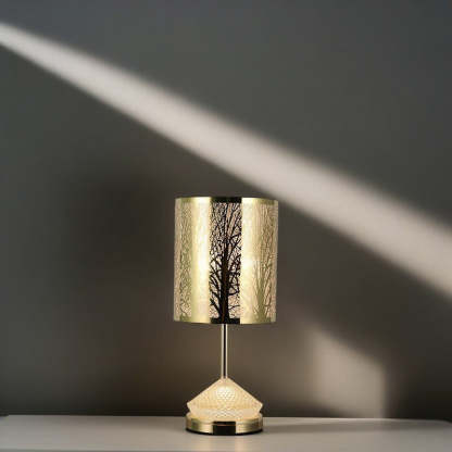 Transitional Stainless Steel LED Table Lamp — Roman / Warm Light(3000K) / 220V-240V For UK/AU